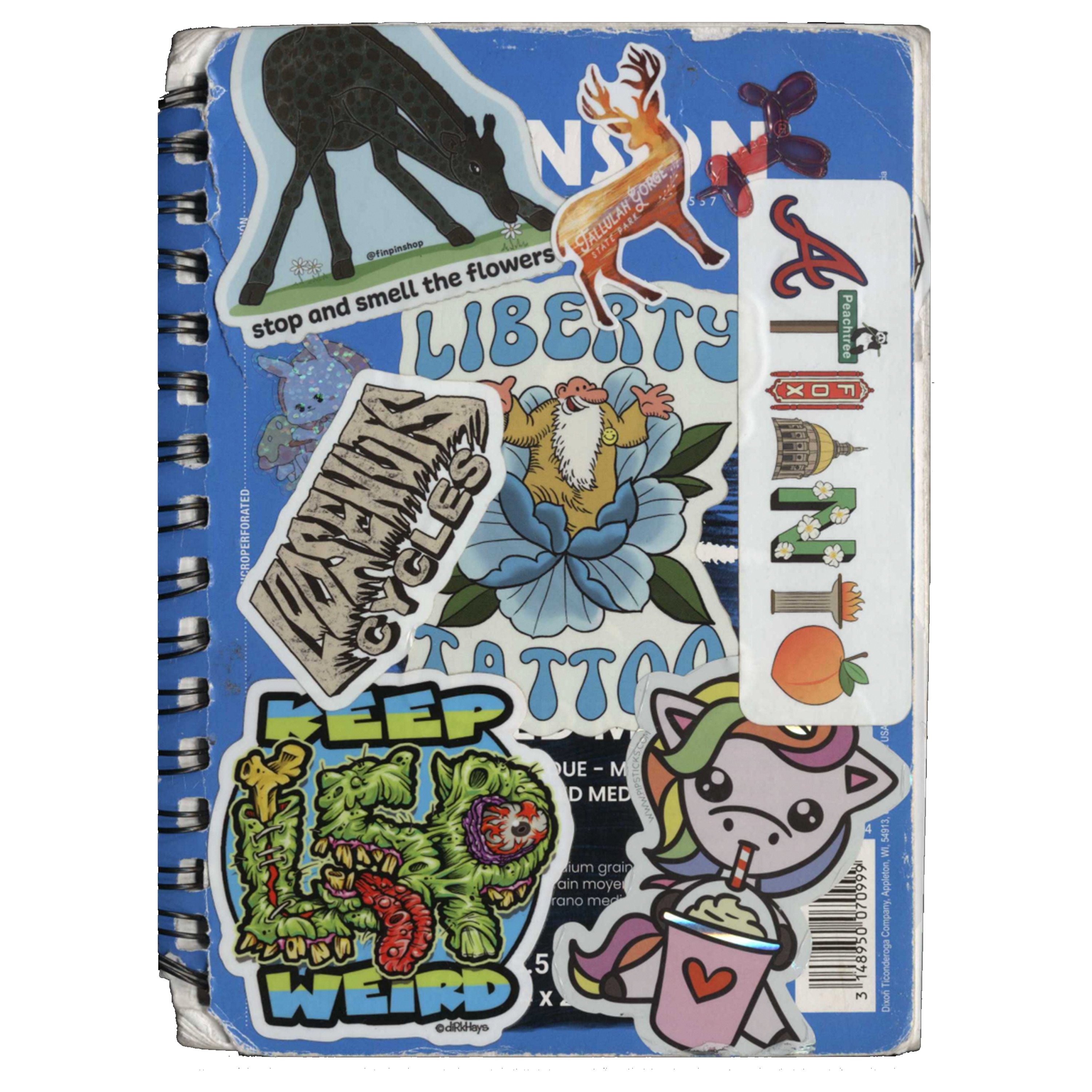 Stickers on my sketch book 