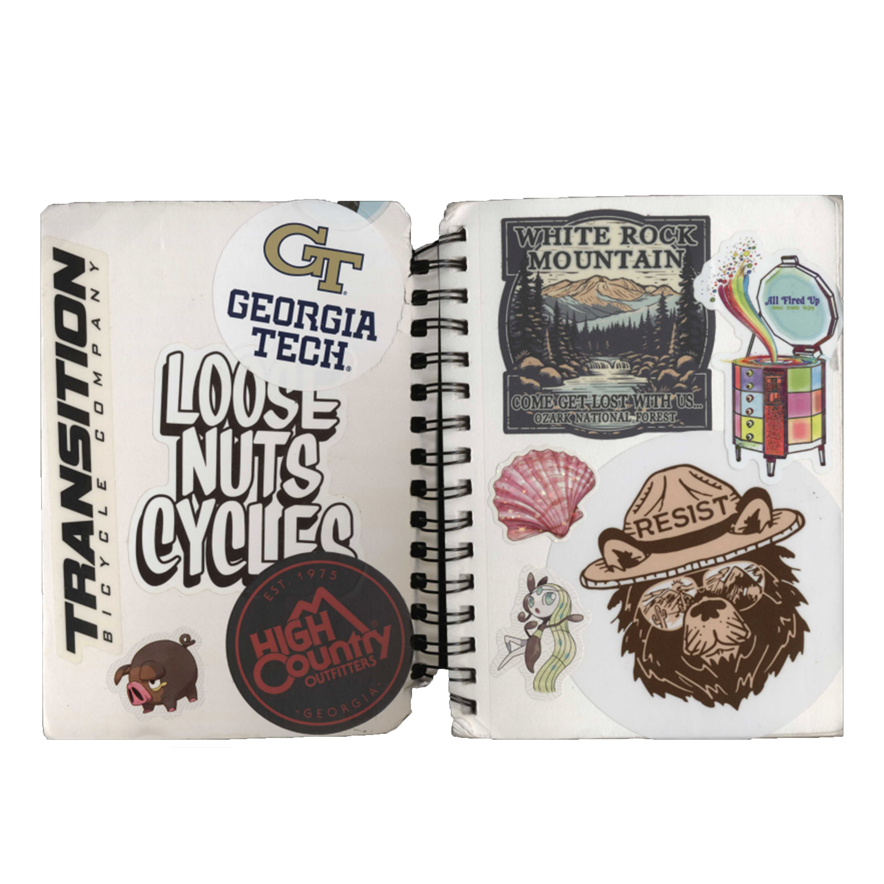 Stickers on my sketch book 