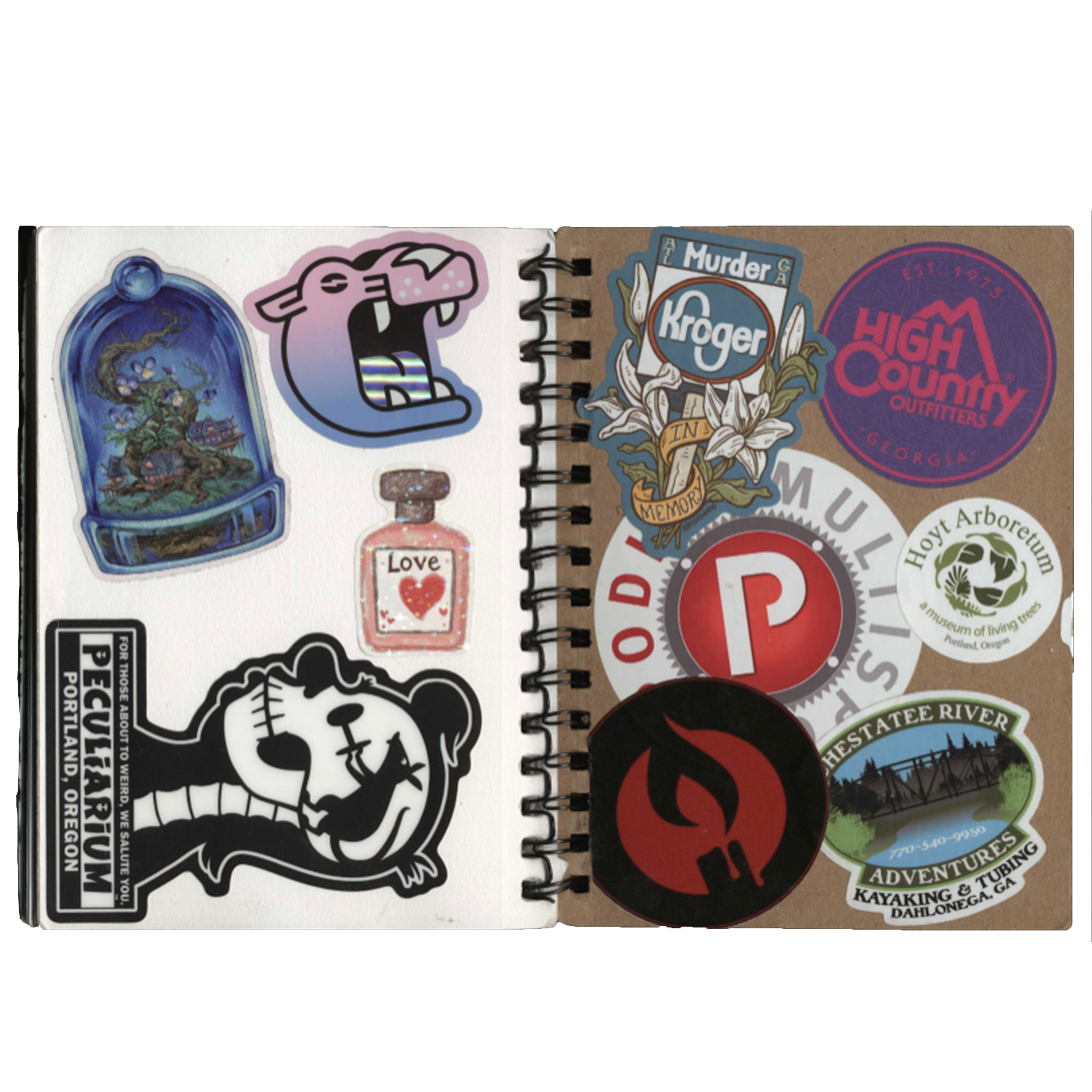 Stickers on my sketch book 